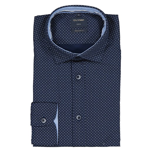 OLYMP Koszula &quot;Casual&quot; - Regular fit - w kolorze granatowym ze sklepu Limango Polska w kategorii Koszule męskie - zdjęcie 181936073