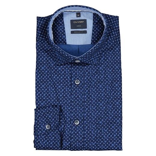 OLYMP Koszula &quot;Casual&quot; - Regular fit - w kolorze granatowym ze sklepu Limango Polska w kategorii Koszule męskie - zdjęcie 181936082