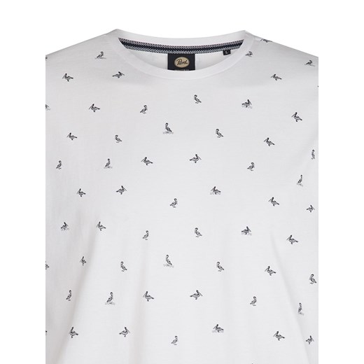 T-shirt męski Petrol biały