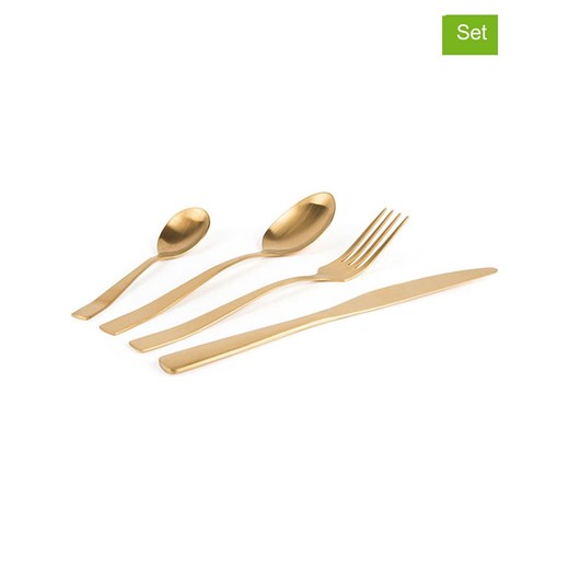 Trendy Kitchen by EXCÉLSA 16-częściowy zestaw sztućców w kolorze złotym ze sklepu Limango Polska w kategorii Sztućce - zdjęcie 181936852