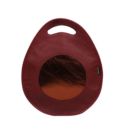 bordowa torebka damska skórzana  z funkcją plecaka Poly ze sklepu Słoń Torbalski w kategorii Torby Shopper bag - zdjęcie 181939951