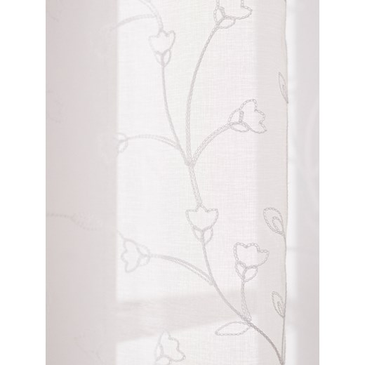 Sinsay - Zasłona z ozdobnymi haftowanymi kwiatami - biały Sinsay One Size Sinsay