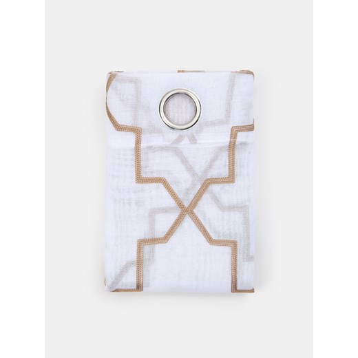 Sinsay - Lekka zasłona z haftem marokańskim - biały Sinsay One Size Sinsay