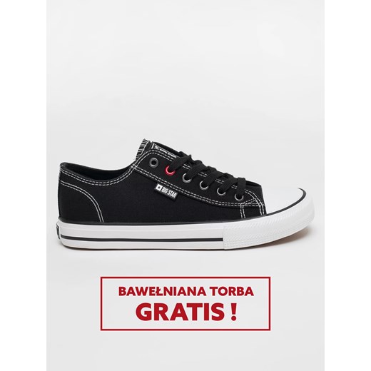 Trampki dziecięce niskie czarne JJ374403 906 ze sklepu Big Star w kategorii Trampki dziecięce - zdjęcie 181946302