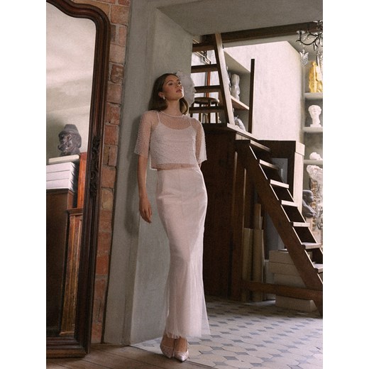 Mohito - Spódnica midi - beżowy ze sklepu Mohito w kategorii Spódnice - zdjęcie 181946694