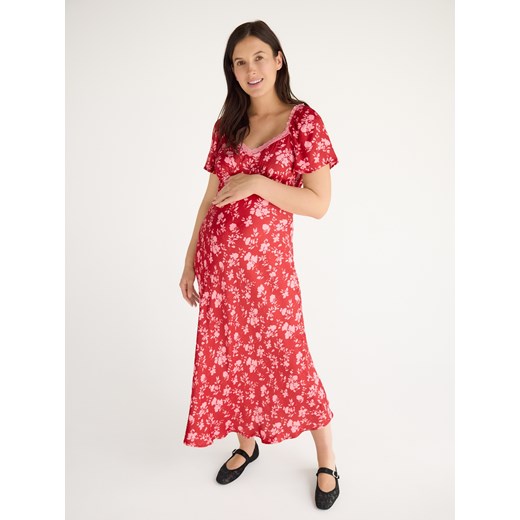 Reserved - Wzorzysta sukienka z wiskozy - wielobarwny ze sklepu Reserved w kategorii Sukienki - zdjęcie 181947100