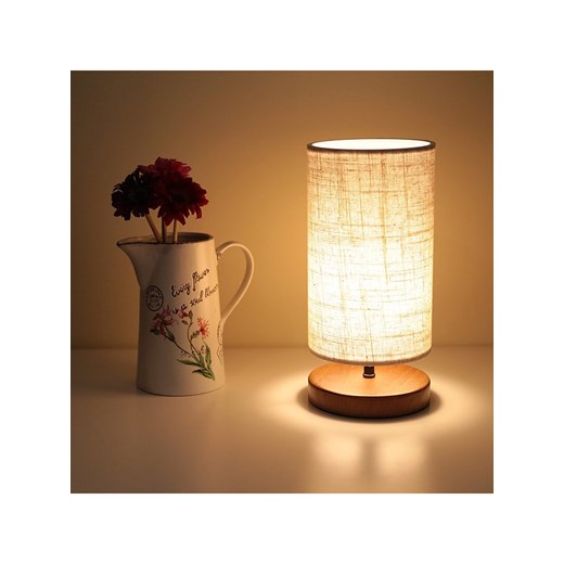 Opviq Lampa stołowa w kolorze beżowym - wys. 31 x Ø 15 cm ze sklepu Limango Polska w kategorii Lampy stołowe - zdjęcie 181948451
