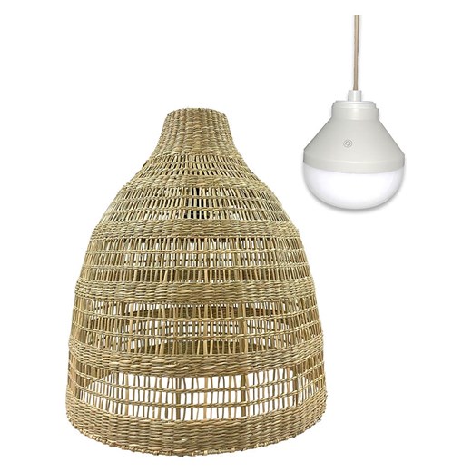 lumisky Lampa zewnętrzna LED &quot;Freya&quot; w kolorze jasnobrązowym - wys. 56 x Ø 49 cm ze sklepu Limango Polska w kategorii Dekoracje i akcesoria ogrodowe - zdjęcie 181948552