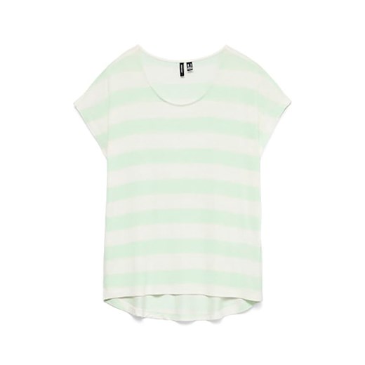 Vero Moda Koszulka w kolorze jasnozielono-białym ze sklepu Limango Polska w kategorii Bluzki damskie - zdjęcie 181949184