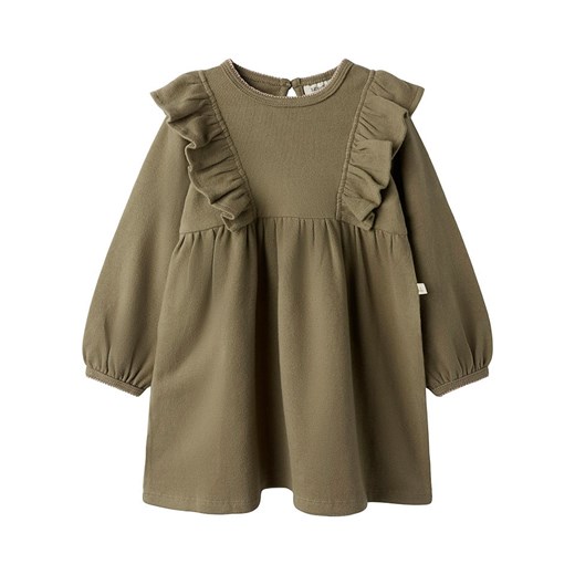Lil Atelier Sukienka &quot;Thoro&quot; w kolorze khaki ze sklepu Limango Polska w kategorii Sukienki dziewczęce - zdjęcie 181949542