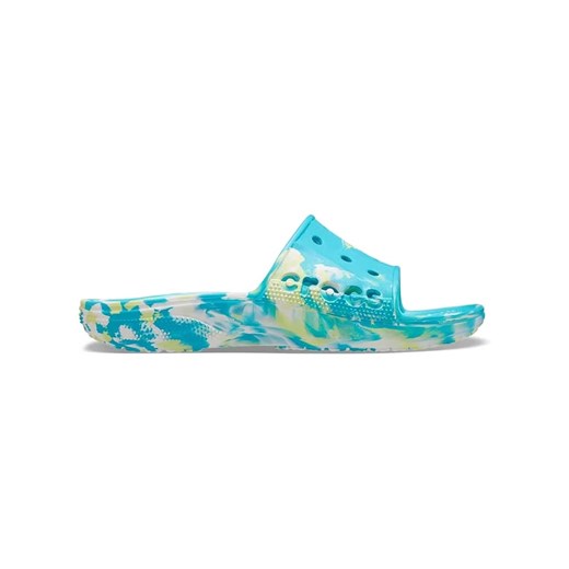 Crocs klapki damskie bez zapięcia z nadrukami na płaskiej podeszwie