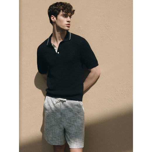 Reserved - Strukturalne szorty regular - szary ze sklepu Reserved w kategorii Spodenki męskie - zdjęcie 181950431