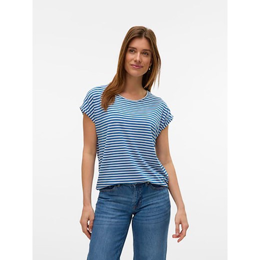 Vero Moda Koszulka w kolorze niebiesko-białym ze sklepu Limango Polska w kategorii Bluzki damskie - zdjęcie 181950913