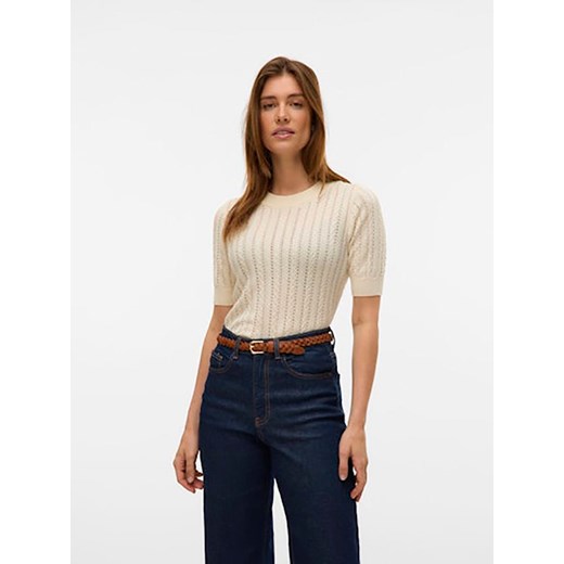Vero Moda Sweter w kolorze beżowym ze sklepu Limango Polska w kategorii Swetry damskie - zdjęcie 181950951