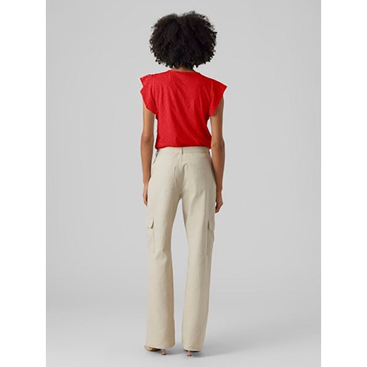 Vero Moda Koszulka w kolorze czerwonym Vero Moda XS promocja Limango Polska