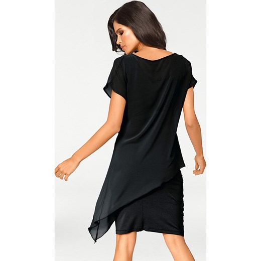 Sukienka Heine z elastanu na lato z okrągłym dekoltem 