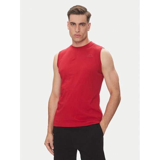 Kappa Tank top Logo Corpo Cadwal 303HZB0 Czerwony Regular Fit ze sklepu MODIVO w kategorii T-shirty męskie - zdjęcie 181951764