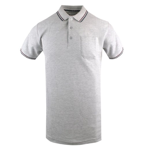 Klasyczna, Męska Koszulka Polo - Brave Soul - Szara TSBRSSS25poloCOSMOltgrey ze sklepu JegoSzafa.pl w kategorii T-shirty męskie - zdjęcie 181953922