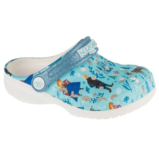 Klapki Crocs Frozen Baya Clog  210352-90H niebieskie ze sklepu ButyModne.pl w kategorii Klapki dziecięce - zdjęcie 181955211