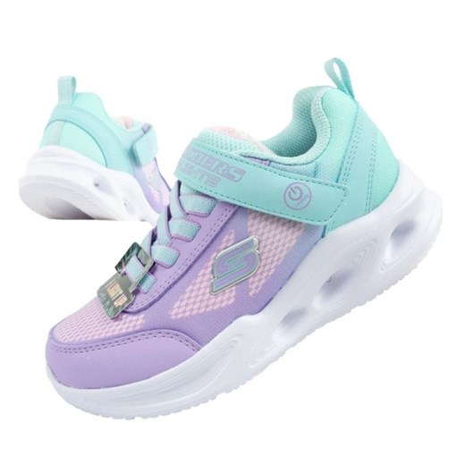 Buty Skechers S Lights-Sola Glow  303714L/TQLV fioletowe ze sklepu ButyModne.pl w kategorii Buty sportowe dziecięce - zdjęcie 181955260