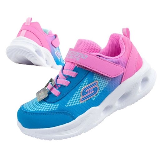Buty Skechers S Lights-Skechers Sola 303714N/HPBL niebieskie Skechers 26 okazja ButyModne.pl