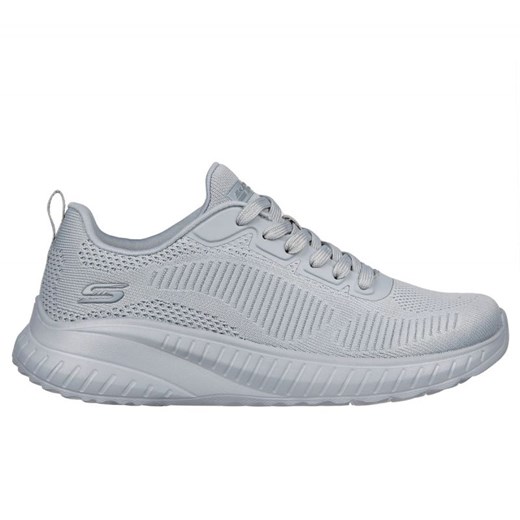 Buty Skechers Bobs Sport Squad Chaos - Face Off 117209 Ltgy szare ze sklepu ButyModne.pl w kategorii Buty sportowe damskie - zdjęcie 181955262