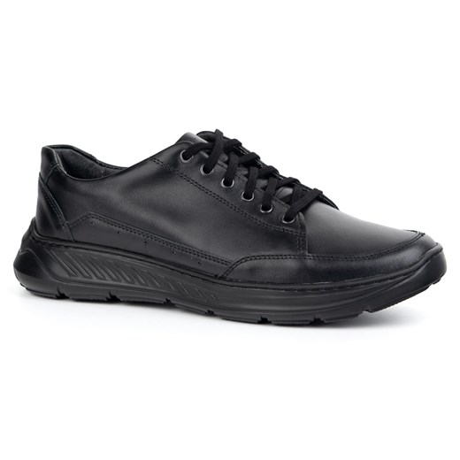 Olivier 928MA czarne męskie buty skórzane casual ze sklepu ButyModne.pl w kategorii Półbuty męskie - zdjęcie 181955264
