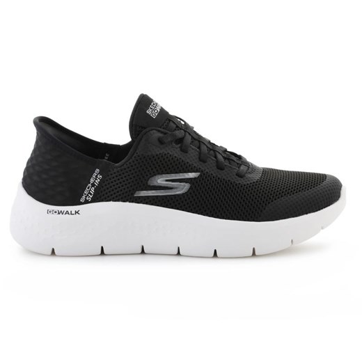 Buty Skechers Slip-ins: Go Walk Flex – Grand Entry 124836-BKW czarne ze sklepu ButyModne.pl w kategorii Buty sportowe damskie - zdjęcie 181955272