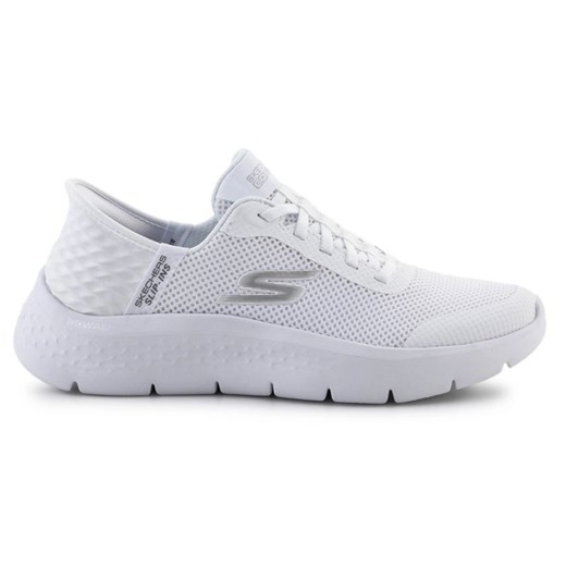 Buty Skechers Slip-ins: Go Walk Flex - Grand Entry 124836-WHT białe ze sklepu ButyModne.pl w kategorii Buty sportowe damskie - zdjęcie 181955274