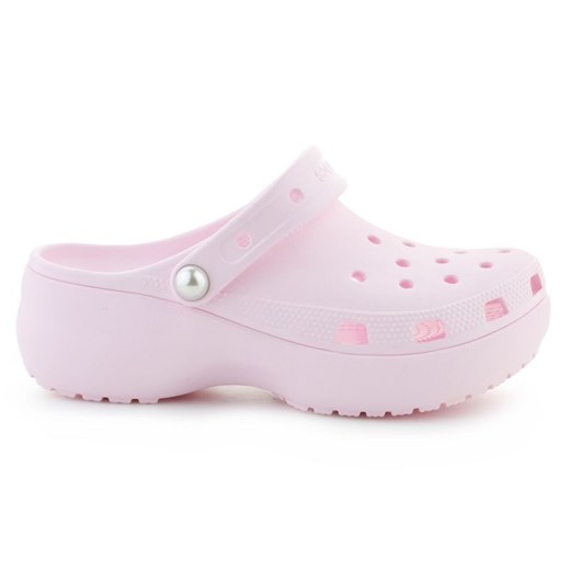 Klapki Crocs Classic Platform Pearl Clog 211231-6ZW różowe ze sklepu ButyModne.pl w kategorii Klapki damskie - zdjęcie 181955423