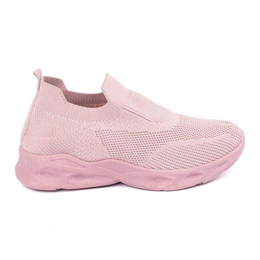 Różowe buty sportowe skarpetkowe ze sklepu ButyModne.pl w kategorii Buty sportowe damskie - zdjęcie 181955642