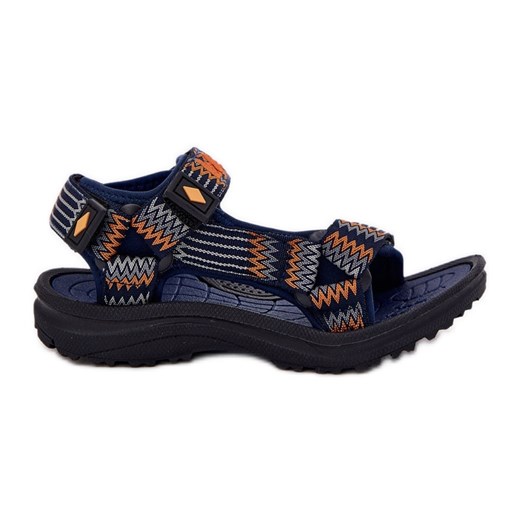 Dziecięce Sandałki Lee Cooper LCW-25-34-3571K Granatowe niebieskie ze sklepu ButyModne.pl w kategorii Sandały dziecięce - zdjęcie 181955780