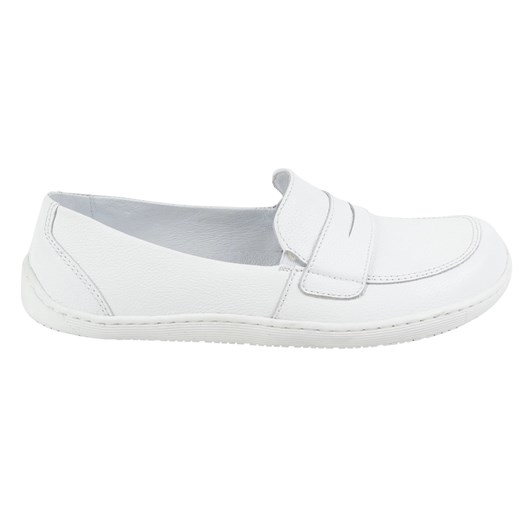 Olivier Barefoot damskie mokasyny skórzane minimalistyczne letnie 1280 białe ze sklepu ButyModne.pl w kategorii Mokasyny damskie - zdjęcie 181956082