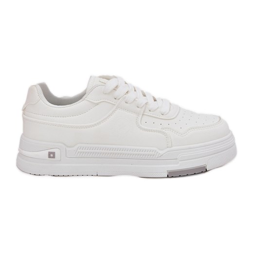 Niskie Sneakersy Damskie Big Star RR274A310 HI-POLY System Białe ze sklepu ButyModne.pl w kategorii Buty sportowe damskie - zdjęcie 181956222