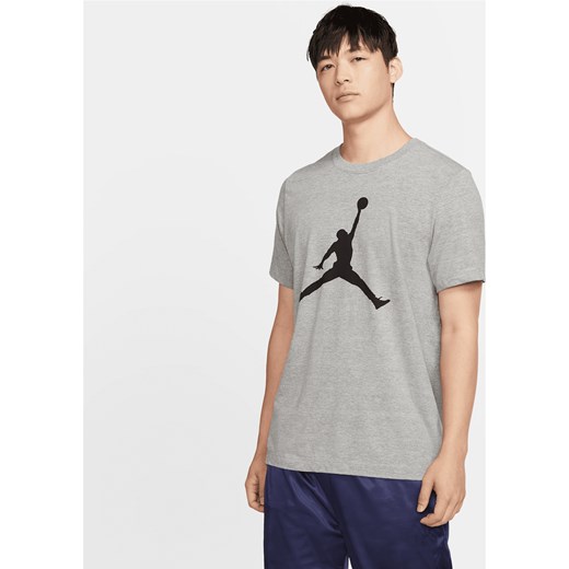 T-shirt męski Jordan Jumpman - Szary ze sklepu Nike poland w kategorii T-shirty męskie - zdjęcie 181960380