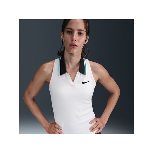 Damska koszulka tenisowa bez rękawów Dri-FIT NikeCourt Slam - Brązowy ze sklepu Nike poland w kategorii Bluzki damskie - zdjęcie 181960451