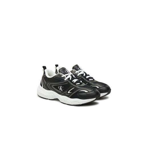 Sneakersy Calvin Klein Jeans Retro Tennis Mesh Ml YW0YW01807 Czarny 39 eobuwie.pl