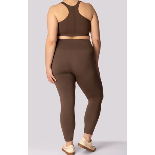 Mona legginsy damskie caffe Base Plus Size, Kolor caffe, Rozmiar 2XL, Mona ze sklepu Primodo w kategorii Spodnie damskie - zdjęcie 181962340