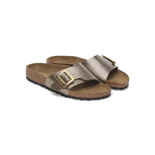 Klapki damskie BIRKENSTOCK casual bez zapięcia na lato brązowe