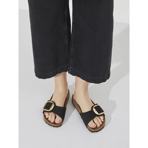 Birkenstock Skórzane klapki "Madrid" w kolorze czarnym 40 promocja Limango Polska