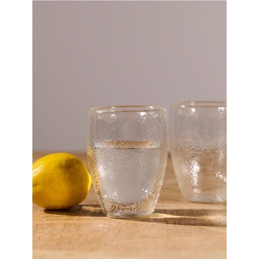 Sinsay - Strukturalne szklanki 2 pack - biały ze sklepu Sinsay w kategorii Szklanki - zdjęcie 181968082
