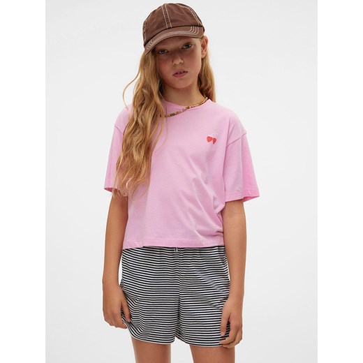 Vero Moda Girl Koszulka &quot;Berry Kelly&quot; w kolorze jasnoróżowym ze sklepu Limango Polska w kategorii Bluzki dziewczęce - zdjęcie 181971643