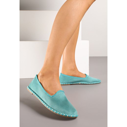 Niebieskie Espadryle Balerinki z Przeszyciami Firalissea ze sklepu renee.pl w kategorii Espadryle damskie - zdjęcie 181973450