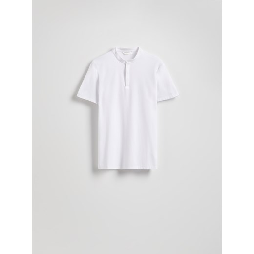 Reserved - Koszula polo slim fit - biały Reserved S Reserved