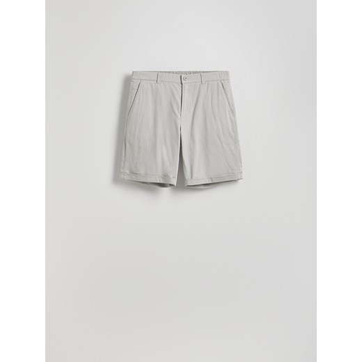 Reserved - Bawełniane szorty regular - jasnoszary Reserved XL Reserved