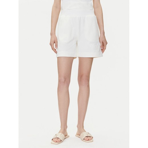 Emporio Armani Szorty sportowe EW000778 AF12186 U1131 Biały Loose Fit Emporio Armani XS MODIVO
