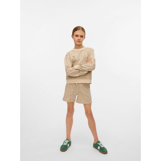 Vero Moda Girl Bluza &quot;Brenda Animal&quot; w kolorze beżowym ze sklepu Limango Polska w kategorii Bluzy dziewczęce - zdjęcie 181980660