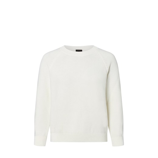 BOSS Sweter damski z dzianiny - Fovila Kobiety Bawełna écru jednolity ze sklepu vangraaf w kategorii Swetry damskie - zdjęcie 181981094