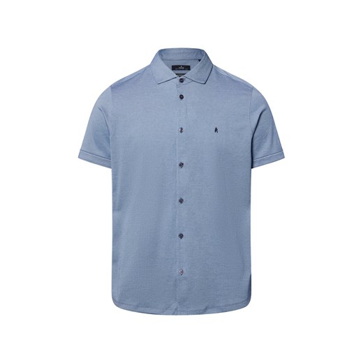 Ragman Męska koszula casual Mężczyźni niebieski wzorzysty ze sklepu vangraaf w kategorii T-shirty męskie - zdjęcie 181981101