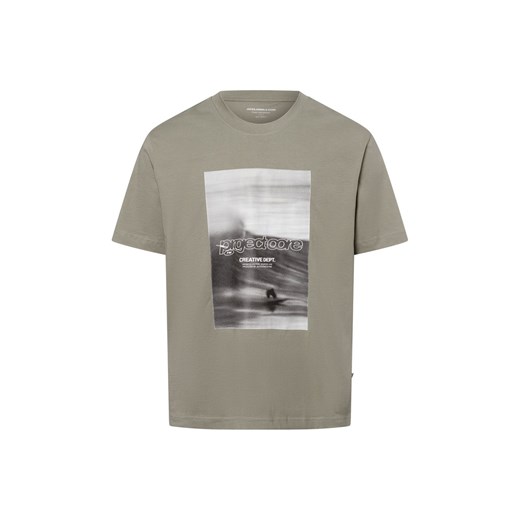 Jack & Jones Koszulka męska - JCOUnion Mężczyźni Bawełna seledynowy nadruk ze sklepu vangraaf w kategorii T-shirty męskie - zdjęcie 181981111